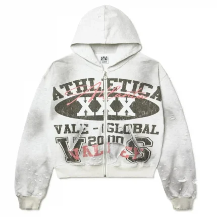Athletica Xxx Zip Up Hoodie White