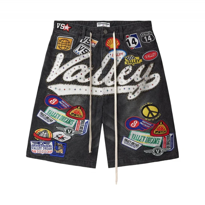 Vale-Forever-Black-1980s-Jorts-Black Vale Forever Black 1980s Jorts Black