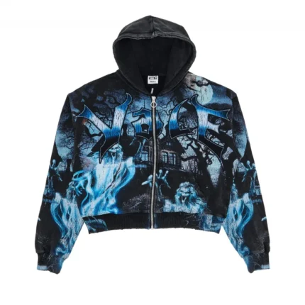 Vale Forever Casper Zip Up Hoodie Black