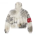 Vale Forever Cheetah Zip Up White