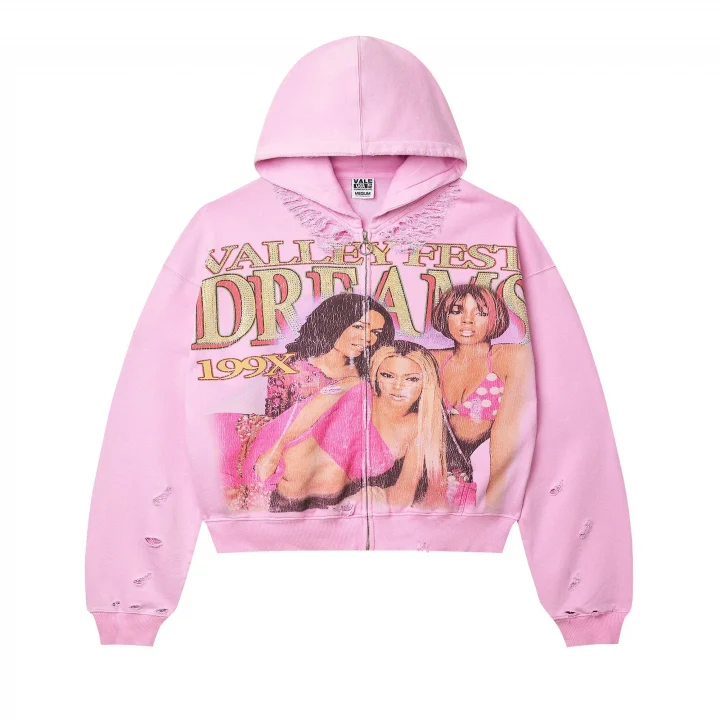 Vale-Forever-Dreams-Zip-Up-Hoodie-‘Pink Vale Forever Dreams Zip Up Hoodie ‘Pink