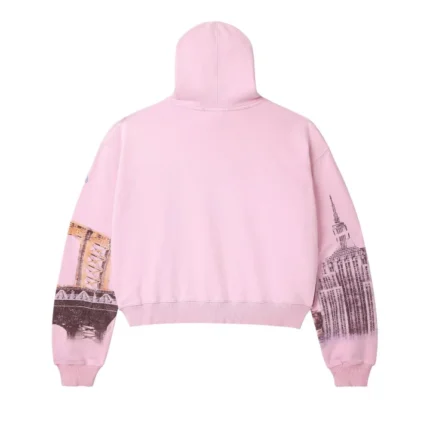 Vale Forever NYC Zip Up Pink Hoodie