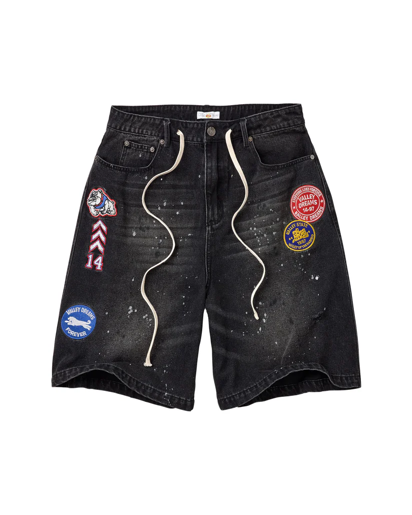 Vale-Forever-Paradise-Jorts-Black Vale Forever Paradise Jorts Black