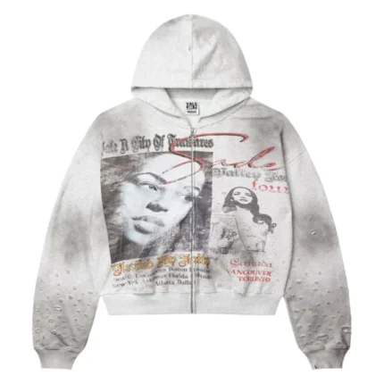 Vale Forever Pioneer Zip Hoodie White