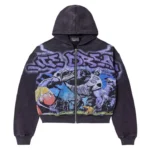 Vale Forever Raven Zip-Up Hoodie Black