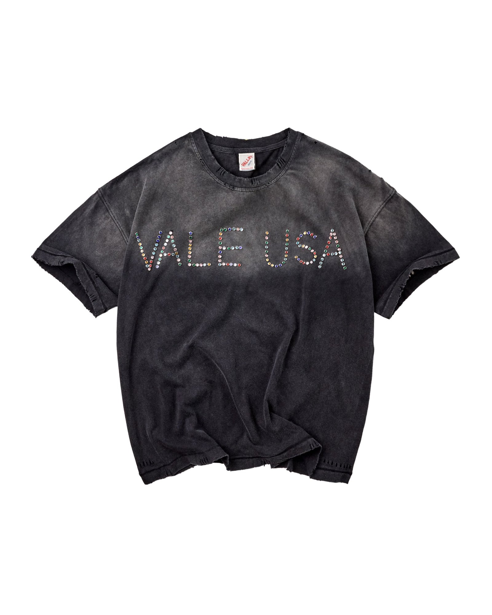 2606_VALLEY-DREAMS_JEWELED-UPPER-WORDMARK_SS-TEE_BLK_LD_001 Vale Forever DIY VALE USA TEE
