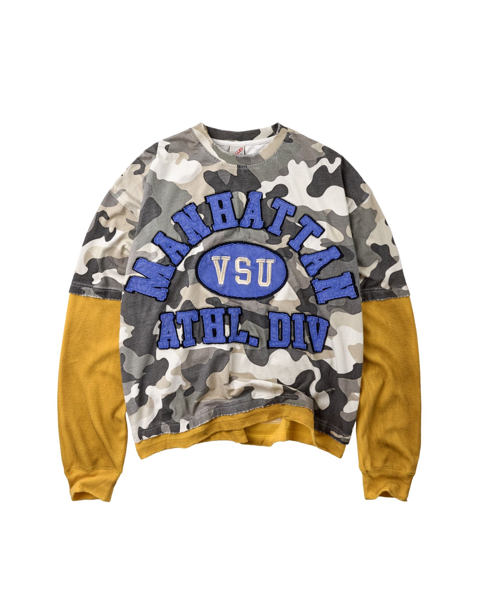 2606_VALLEY-DREAMS_MANHATTAN-ATHLETIC-DIV_DBL-LAYER_LS-TEE_URBN-CAMO-YLLW_LD_001_1 VALE FOREVER MANHATTAN VSU LS