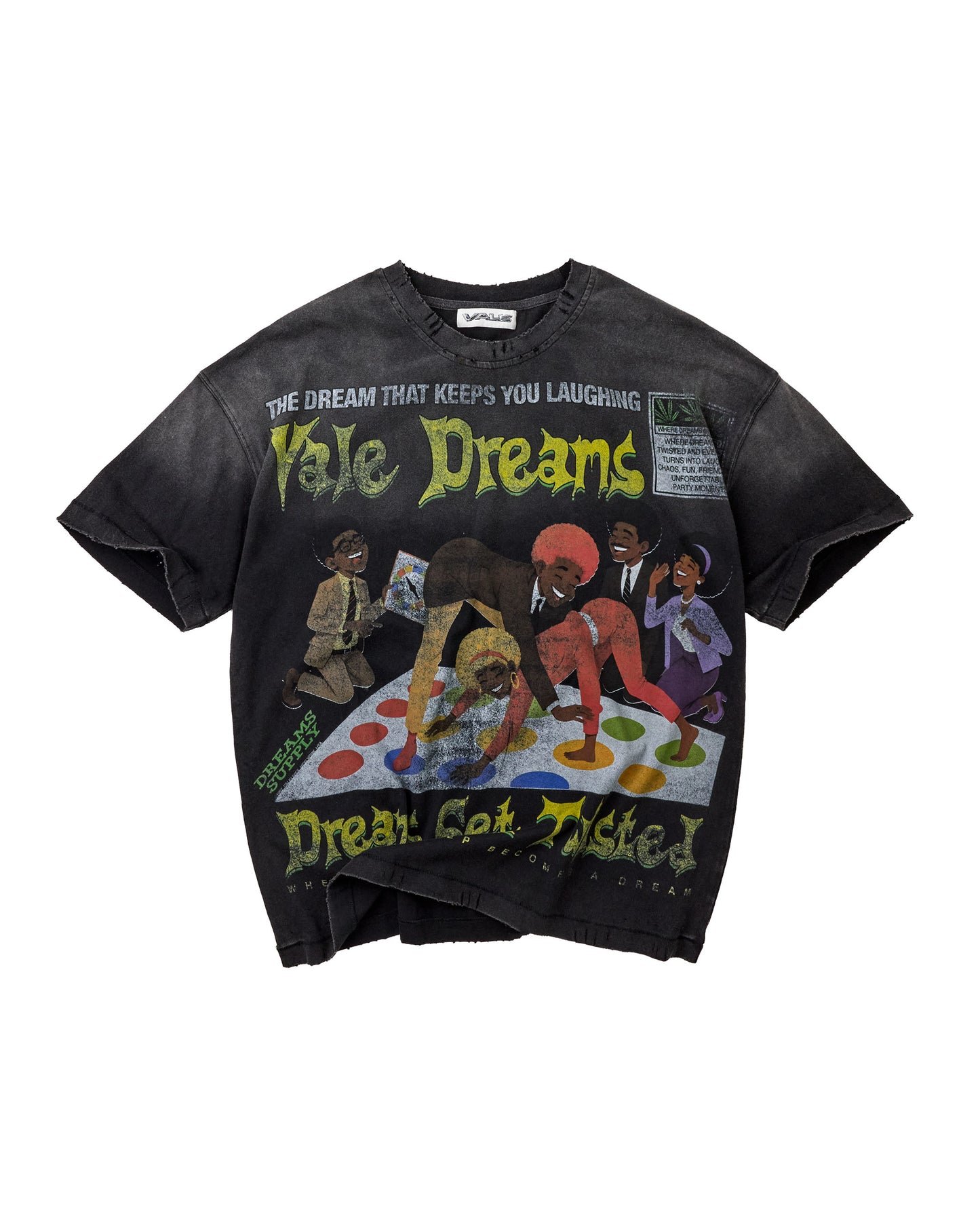 2606_VALLEY-DREAMS_TWISTED-PARTY_SS-TEE_BLK_LD_001 VALE FOREVER TWISTER TEE