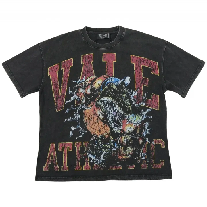 Vale-Forever-Athletic-Dinosaur-Tee-Vintage-Black Vale Forever Athletic Dinosaur Tee Vintage Black