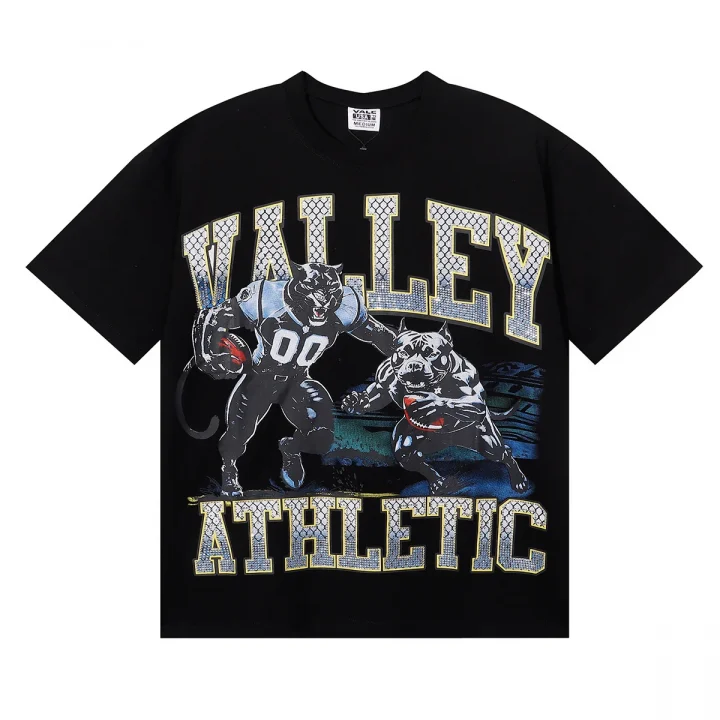 Vale-Forever-Bulldog-Chain-Athletic-Graphic-Tee-Black Vale Forever Bulldog Chain Athletic Graphic Tee Black