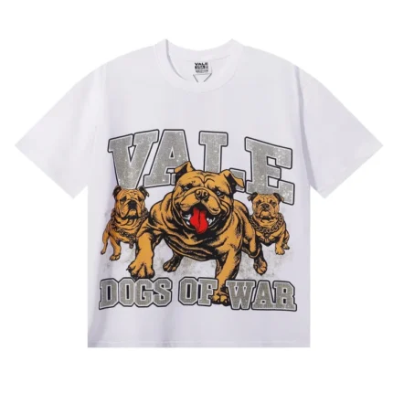 Vale Forever Dogs of War Bulldog Graphic Tee White