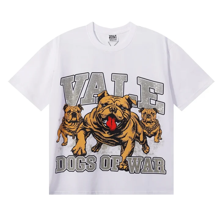 Vale-Forever-Dogs-of-War-Bulldog-Graphic-Tee-White Vale Forever Dogs of War Bulldog Graphic Tee White