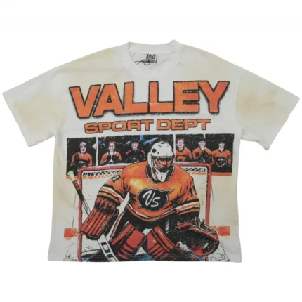 Vale Forever Hockey Goalie Tee Vintage White