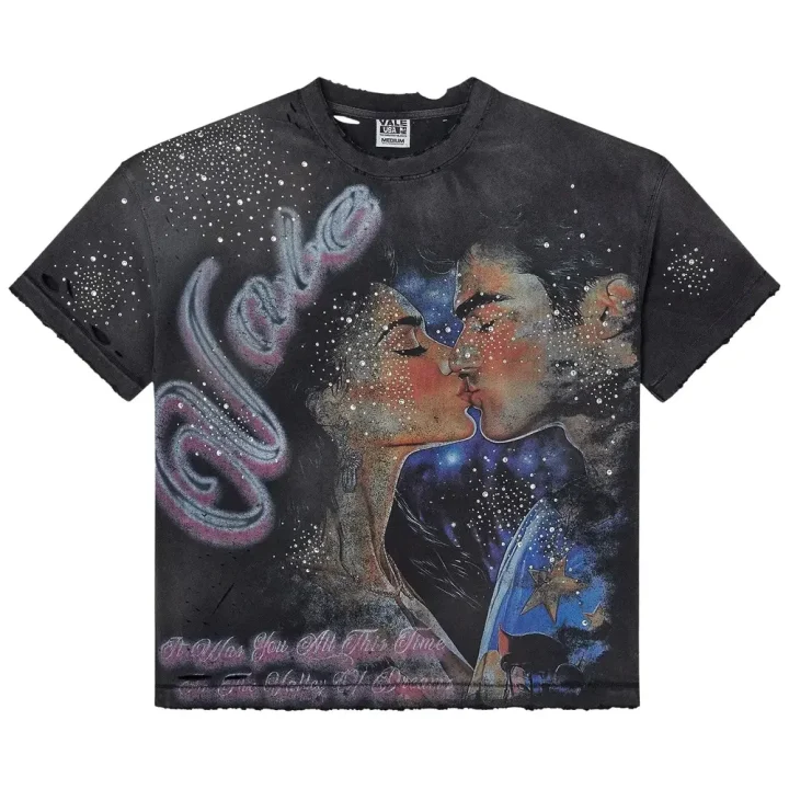 Vale-Forever-Love-Kiss-Graphic-T-Shirt-Black Vale Forever Love Kiss Graphic T-Shirt Black