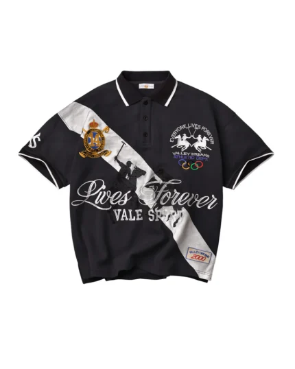 Vale Forever Panda Polo Black