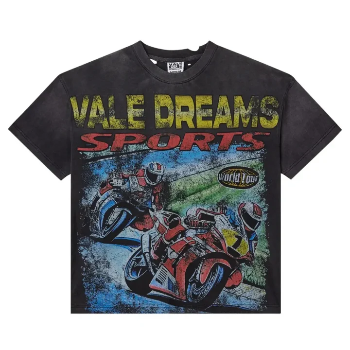 Vale-T-Shirt-Motorcross-Black Vale T Shirt Motorcross Black
