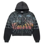 Vale Widow Graphic Zip Hoodie – Black